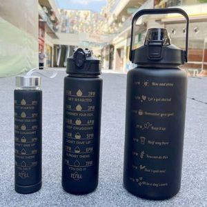 💦 Motivational Water Bottle Set of 3